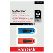 Ultra 64GB SDCZ48-064G-G46BR2 Blue/ Red 2pcs