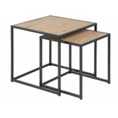 Seaford Set 40x40xH40cm / 50x50xH45cm Oak 2pcs