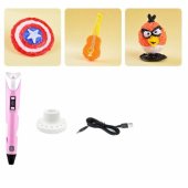 3D printing pen for creating figures from PLA / ABS Pink FUS3DPENPI