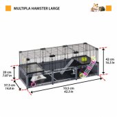 Multipla Hamster Large 107,5x37,5x H 42cm