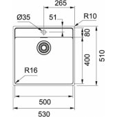 Maris MRX210-50TL Stainless steel (127.0531.852)