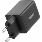 GaN PD 48W USB-C + USB-A Black