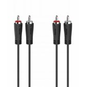 Cable 2xRCA / 2xRCA 1.5m Black
