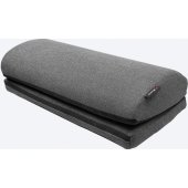 Footrest Soft Fabric Dark Grey
