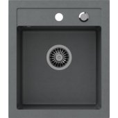Steiner JOHNNY 100 Steingran granite gray 1-bowl sink with
