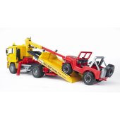 MAN TGA tow truck with all-terrain vehicle