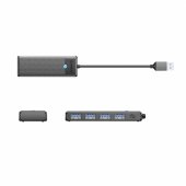 Hub PAPW4A-C3 USB-A Black