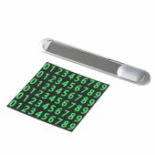Temporary Car Parking Phone Number Card Metallic Silve