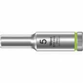 Socket Magnetic Strip 9-piece Long Socket Set, with 1/ 4" Drive