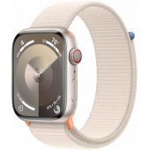 Watch Series 9 Cellular 45mm Starlight/ Starlight Sport Loop