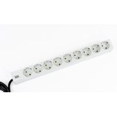 IT PDU Basic 1HE 9-Way 2m White