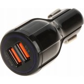 5V/ 3.1A/ 2XUSB-QUICK3.0/ CAR Black