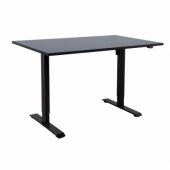 Desk ERGO with 1 motor 140x80cm, black/ black