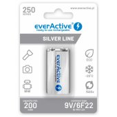 6F22 9V 250 mAh Silver Line