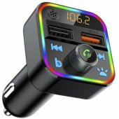 Transmiter FM Bluetooth 5.1 + Qc3.0 RBG