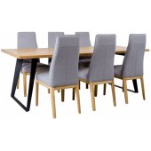 LISBLISBON Table and 6 Chairs