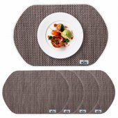 Heat resistant table mats (4pcs) Brown