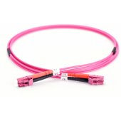 LC/ LC Fiber Optic Multimode Patchcord OM4 2 m Purple