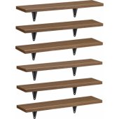 Wall shelves 6 pcs, 43cm,8kg max, MC-331