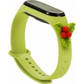 Strap Xmas Xiaomi Mi Band 5 / 6 Mistletoe - Green