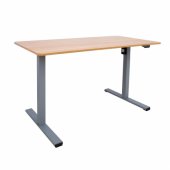 Desk ERGO OPTIMAL with 1 motor 120x60cm, oak/ grey
