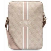 PU 4G Printed Stripes Tablet Bag 10" Pink
