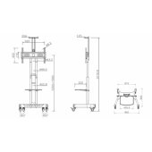 MB-2319 M Public floorstand
