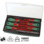 Jonnesway Set of 1000V insulated screwdrivers flat and Phillips + pr
