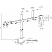 BP0045 Dual Monitor Desk Stand 13"-32®®