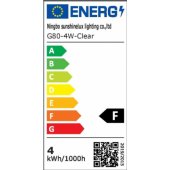 4W G80 E27 3000k decorative