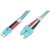 Fiber Optic Multimode Patch Cord LC to SC OM3 50/ 125 µ 1m