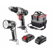Graphite cordless tool set drill/ driver, flashlight, bag, Energy+ 18V