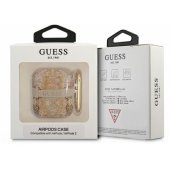 GUA2HHFLD Case for AirPods 1 / 2 Gold Paisley