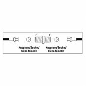 00205225 Satellite Receiver Adapter, F-Socket - F-Socket