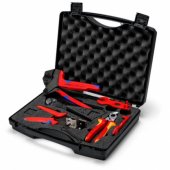 KNIPEX Photovoltaic Tool Case, for MC4 Solar Connectors, Black Tool Se