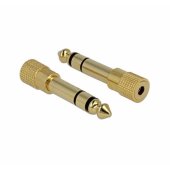 Delock AV adapter Jack 6.35mm - Jack 3.5mm gold (65361)