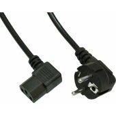 AK-PC-02C CU CEE 7/ 7 IEC C13 1.5m Black