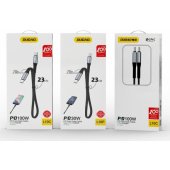L10P cable USB Type-C to Lightning PD20 W Black