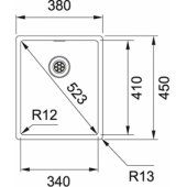 BXX 210/ 110-34 Stainless steel(127.0372.501)