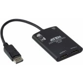 2-Port True 4K DisplayPort MST Hub VS92DP Black