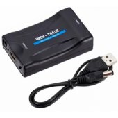 Converter SCART to HDMI + audio Black