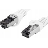 Patchcord S/ FTP Cat.8.1 LSZH CU 1m white