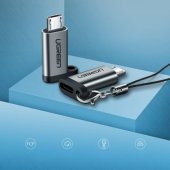 50590 USB-C to micro USB adapter Gray