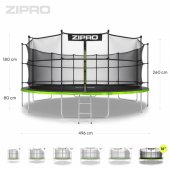 Jump Pro Inner Net 16FT 496cm