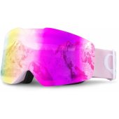 Frameless Ski Goggles Pink