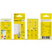 LED Диммируемая филаментная лампа E27, S14, 1W, 100lm, 2700K, 360