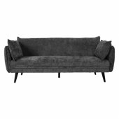 Sofa bed NOELLA 3-seater, dark grey