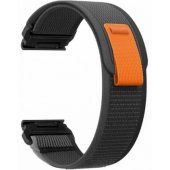 Nylon Garmin Fenix 5/ 6/ 6 Pro 7 Black-Orange