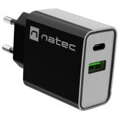 Ribera 20W USB-A + USB-C Black
