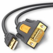 USB - RS-232 (male) adapter cable 2m Black